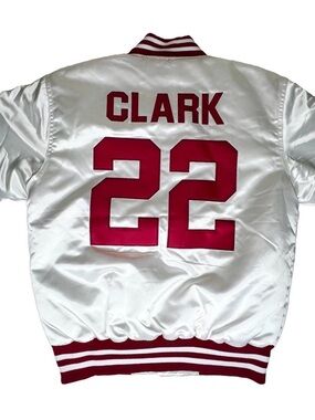 Caitlin Clark #22 Headgear Classics Dowling Catholic Varsity Jacket Small